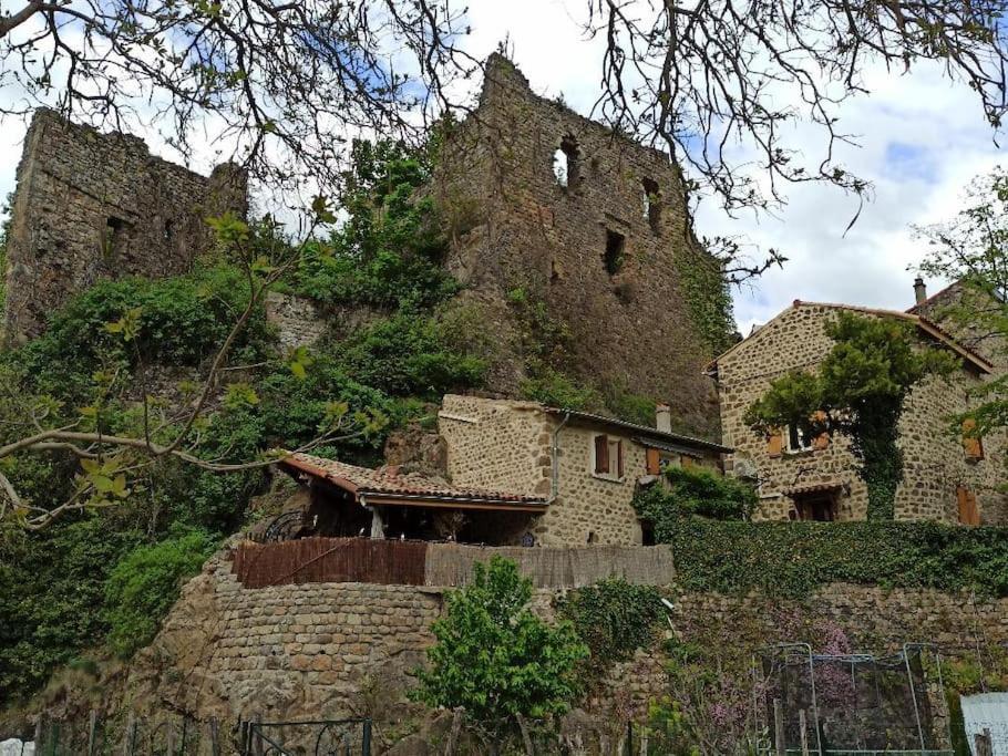Gite Le Rocher Du Chateau De Retourtour Lamastre Eksteriør billede