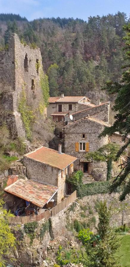 Gite Le Rocher Du Chateau De Retourtour Lamastre Eksteriør billede